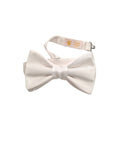 White bow tie on a white background. Sartoria Dei Duchi - Atri