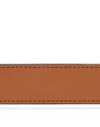 Handcrafted Antiqued Belt - Ocean. Tumbled and dyed calf leather. A 120cm waist measurement corresponds to a size 60 pant. Total belt length (including buckle) is 135cm. 3.5cm metal buckle with a brushed finish. The belt is adjustable with a screw on the back and is very easy to cut.- Sartoria Dei Duchi - Atri