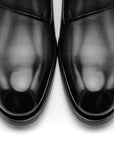 Leonardo - Charcoal Antiqued. Comfortable fit. Smooth calfskin. Tuscan tanned. 9mm sole. 27mm heel height. Tuscan leather. Blake construction with bottom stitching.- Sartoria Dei Duchi - Atri