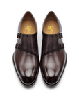 Leonardo - Chocolate Antiqued. Comfortable fit. Smooth calfskin. Tuscan tanned. 9mm sole. 27mm heel height. Tuscan leather. Blake construction with bottom stitching.- Sartoria Dei Duchi - Atri
