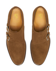 Leonardo - Cinnamon Suede. Comfortable fit. Suede Calf. Water-repellent suede calfskin. Tuscan tanned. 9mm sole. 27mm heel height. Tuscan leather. Blake construction with bottom stitching.- Sartoria Dei Duchi - Atri