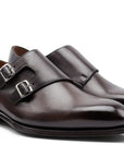 Leonardo - Chocolate Antiqued. Comfortable fit. Smooth calfskin. Tuscan tanned. 9mm sole. 27mm heel height. Tuscan leather. Blake construction with bottom stitching.- Sartoria Dei Duchi - Atri