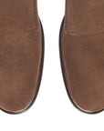Leonardo - Walnut Suede. Comfortable fit. Suede Calf. Water-repellent suede calfskin. Tuscan tanned. 9mm sole. 27mm heel height. Tuscan leather. Blake construction with bottom stitching.- Sartoria Dei Duchi - Atri