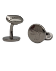Round Lion Sartoria dei Duchi Cufflinks. Handmade from the highest quality materials, each pair combines elegance, precision and personality, reflecting the excellence of italian craftsmanship. Material: Brass palladium plated.- Sartoria Dei Duchi - Atri