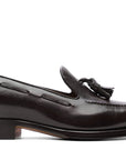 Umberto - Chocolate Antiqued. Pointed toe. Crust Calf. White full/grain calfskin. Tuscan tanned. Hand-dyed and antiqued leather. 9mm sole. 27mm heel height. Tuscan leather. Blake construction with bottom stitching. - Sartoria Dei Duchi - Atri