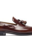 Umberto - Tobacco Antiqued. Pointed toe. Crust Calf. White full/grain calfskin. Tuscan tanned. Hand-dyed and antiqued leather. 9mm sole. 27mm heel height. Tuscan leather. Blake construction with bottom stitching. - Sartoria Dei Duchi - Atri