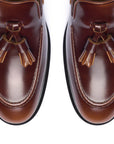 Umberto - Tobacco Antiqued. Pointed toe. Crust Calf. White full/grain calfskin. Tuscan tanned. Hand-dyed and antiqued leather. 9mm sole. 27mm heel height. Tuscan leather. Blake construction with bottom stitching. - Sartoria Dei Duchi - Atri