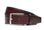 Handcrafted Antiqued Belt - Bordeaux. Tumbled and dyed calf leather. A 120cm waist measurement corresponds to a size 60 pant. Total belt length (including buckle) is 135cm. 3.5cm metal buckle with a brushed finish. The belt is adjustable with a screw on the back and is very easy to cut.- Sartoria Dei Duchi - Atri