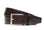 Handcrafted Antiqued belt - Chocolate. Tumbled and dyed calf leather. A 120cm waist measurement corresponds to a size 60 pant. Total belt length (including buckle) is 135cm. 3.5cm metal buckle with a brushed finish. The belt is adjustable with a screw on the back and is very easy to cut.- Sartoria Dei Duchi - Atri