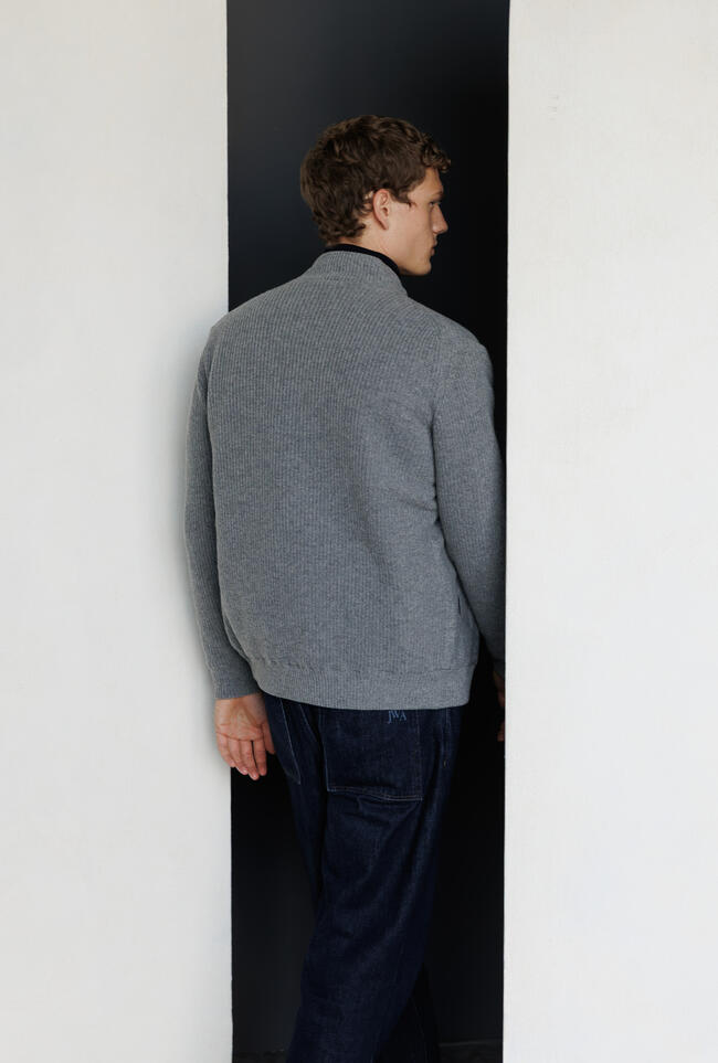 Padded knitted jacke