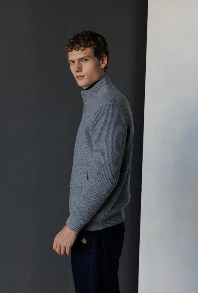Padded knitted jacke