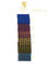 Patterned tie with Sartoria Dei Duchi - Atri logo and text on a white background