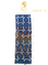Patterned fabric swatch with measurement scale and Sartoria Dei Duchi - Atri logo on a white background