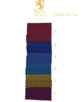 Color swatch with a gradient of red, blue, yellow, and purple on a white background, featuring the Sartoria Dei Duchi - Atri  logo.