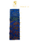 Blue fabric swatch with paisley pattern and Sartoria Dei Duchi - Atri logo on a white background