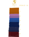 Color swatch with grid patterns and Sartoria Dei Duchi - Atri branding