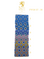 Patterned fabric swatch with measurement scale and Sartoria Dei Duchi - Atri logo on a white background