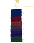 Color swatch with a patterned fabric and Sartoria Dei Duchi - Atri branding on a white background.