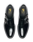 Leonardo - Black Abraded. Last: Venice - Comfortable fit. Smooth Calf. Smooth calfskin. Tuscan tanned. 9mm sole. 27mm heel height. Tuscan leather. Blake construction with bottom stitching.- Sartoria Dei Duchi - Atri