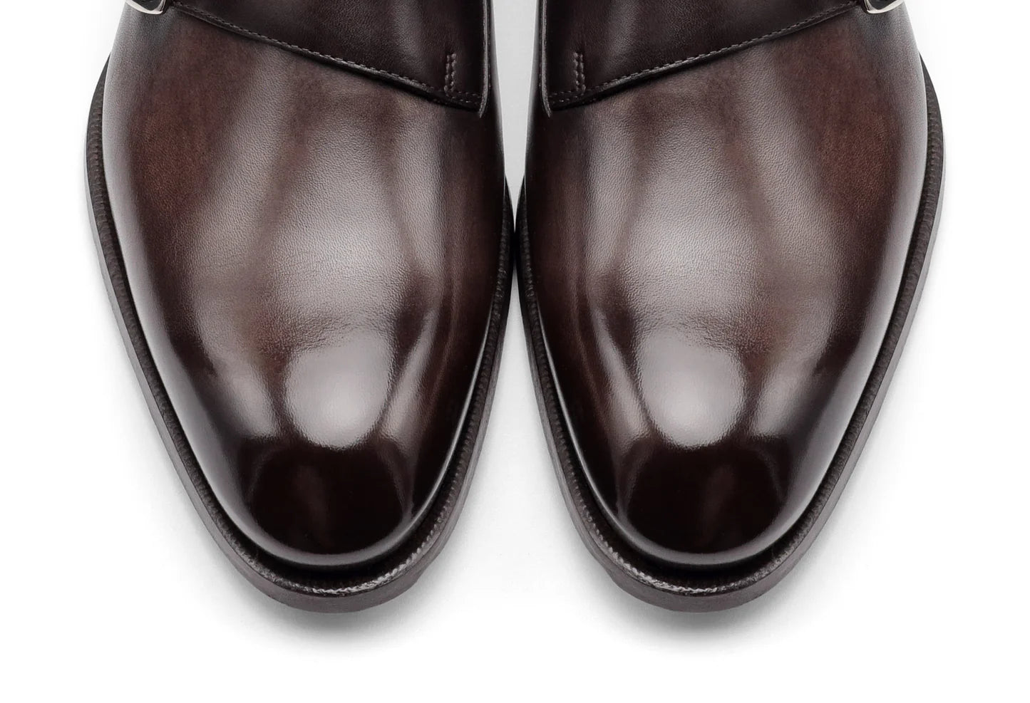 Leonardo - Chocolate Antiqued. Comfortable fit. Smooth calfskin. Tuscan tanned. 9mm sole. 27mm heel height. Tuscan leather. Blake construction with bottom stitching.- Sartoria Dei Duchi - Atri