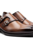 Leonardo - Cognac Antiqued. Last: Venice - Comfortable fit. Smooth Calf. Smooth calfskin. Tuscan tanned. 9mm sole. 27mm heel height. Tuscan leather. Blake construction with bottom stitching.- Sartoria Dei Duchi - Atri