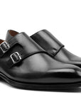 Leonardo - Charcoal Antiqued. Comfortable fit. Smooth calfskin. Tuscan tanned. 9mm sole. 27mm heel height. Tuscan leather. Blake construction with bottom stitching.- Sartoria Dei Duchi - Atri