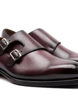 Leonardo - Bordeaux Antiqued. Last: Venice - Comfortable fit. Smooth Calf. Smooth calfskin. Tuscan tanned. 9mm sole. 27mm heel height. Tuscan leather. Blake construction with bottom stitching.- Sartoria Dei Duchi - Atri