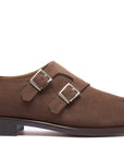 Leonardo - Walnut Suede. Comfortable fit. Suede Calf. Water-repellent suede calfskin. Tuscan tanned. 9mm sole. 27mm heel height. Tuscan leather. Blake construction with bottom stitching.- Sartoria Dei Duchi - Atri
