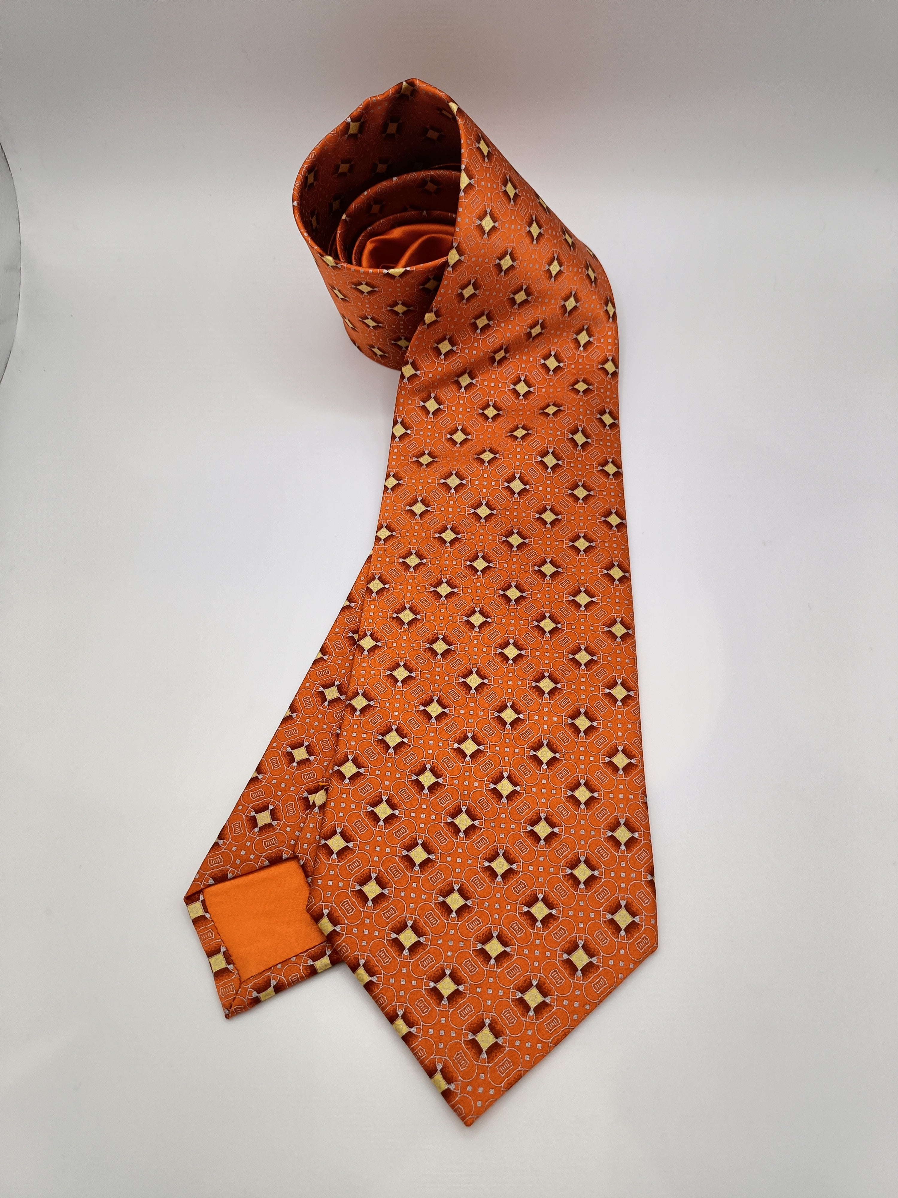 Orange Starred Tie