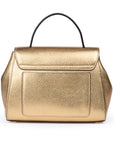 Gold handbag with a decorative clasp on a white background. - DEI DUCHI (AMALTEA)