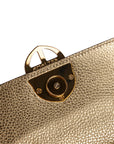 Gold handbag with a decorative clasp on a white background. - DEI DUCHI (AMALTEA)