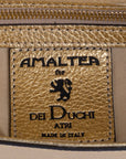 Gold handbag with a decorative clasp on a white background. - DEI DUCHI (AMALTEA)