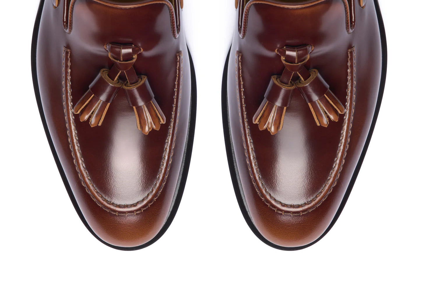 Umberto - Tobacco Antiqued. Pointed toe. Crust Calf. White full/grain calfskin. Tuscan tanned. Hand-dyed and antiqued leather. 9mm sole. 27mm heel height. Tuscan leather. Blake construction with bottom stitching. - Sartoria Dei Duchi - Atri