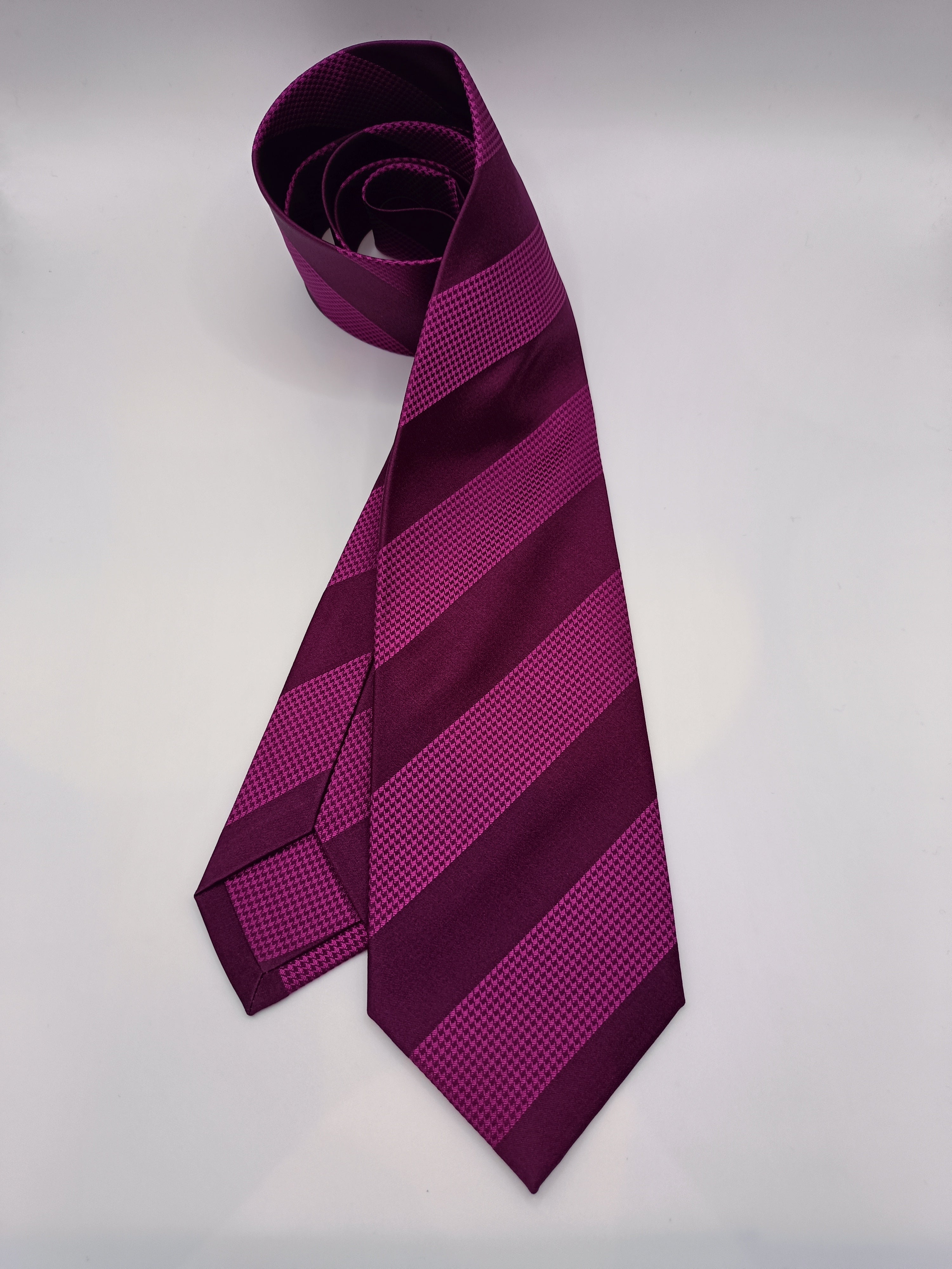 Light and Dark Purple Striped Tie