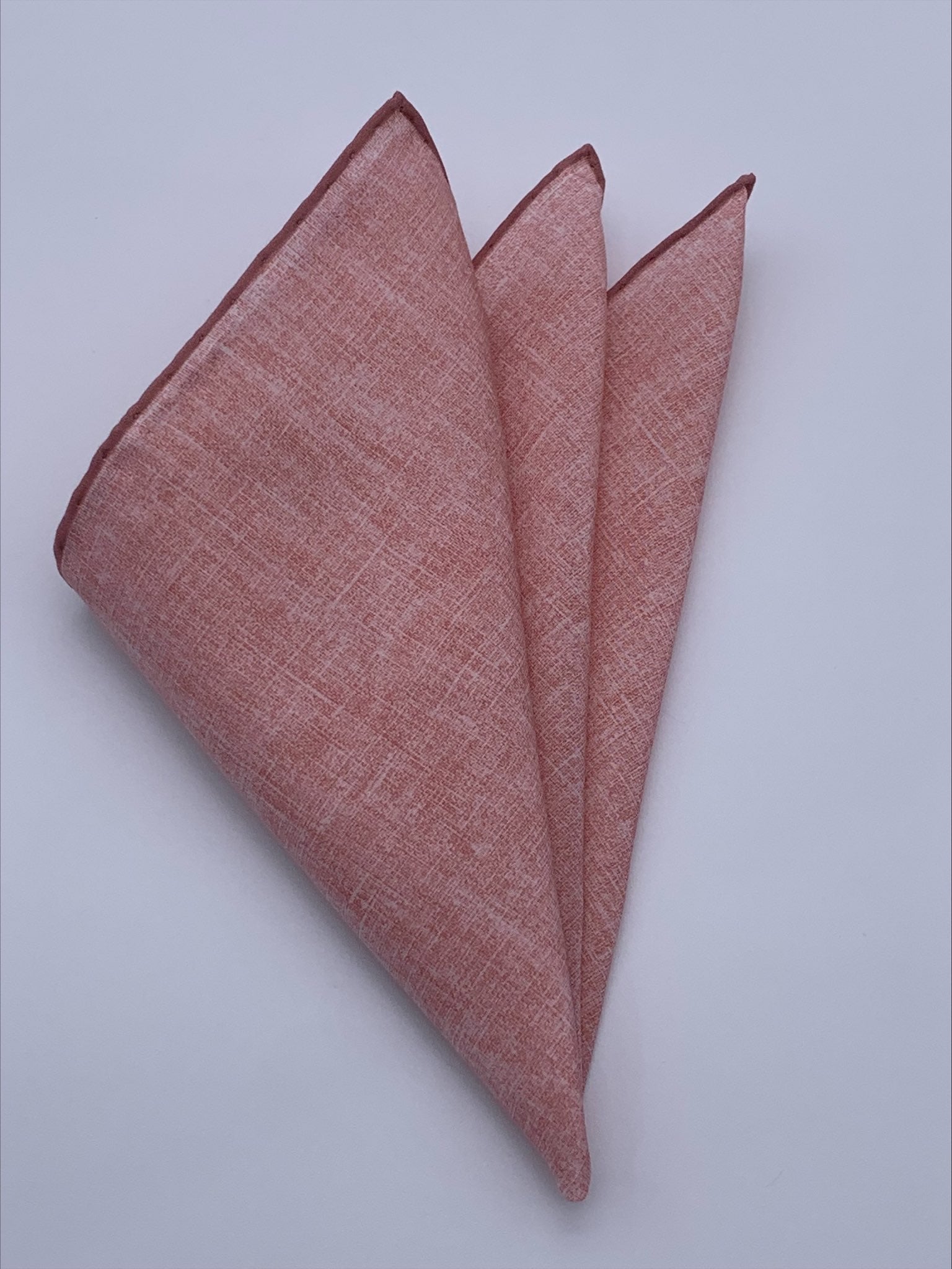 Dark Orange Canvas Pocket Square 100% pure Italian silk pocket square. Hand-finished edges.| Sartoria Dei Duchi - Atri