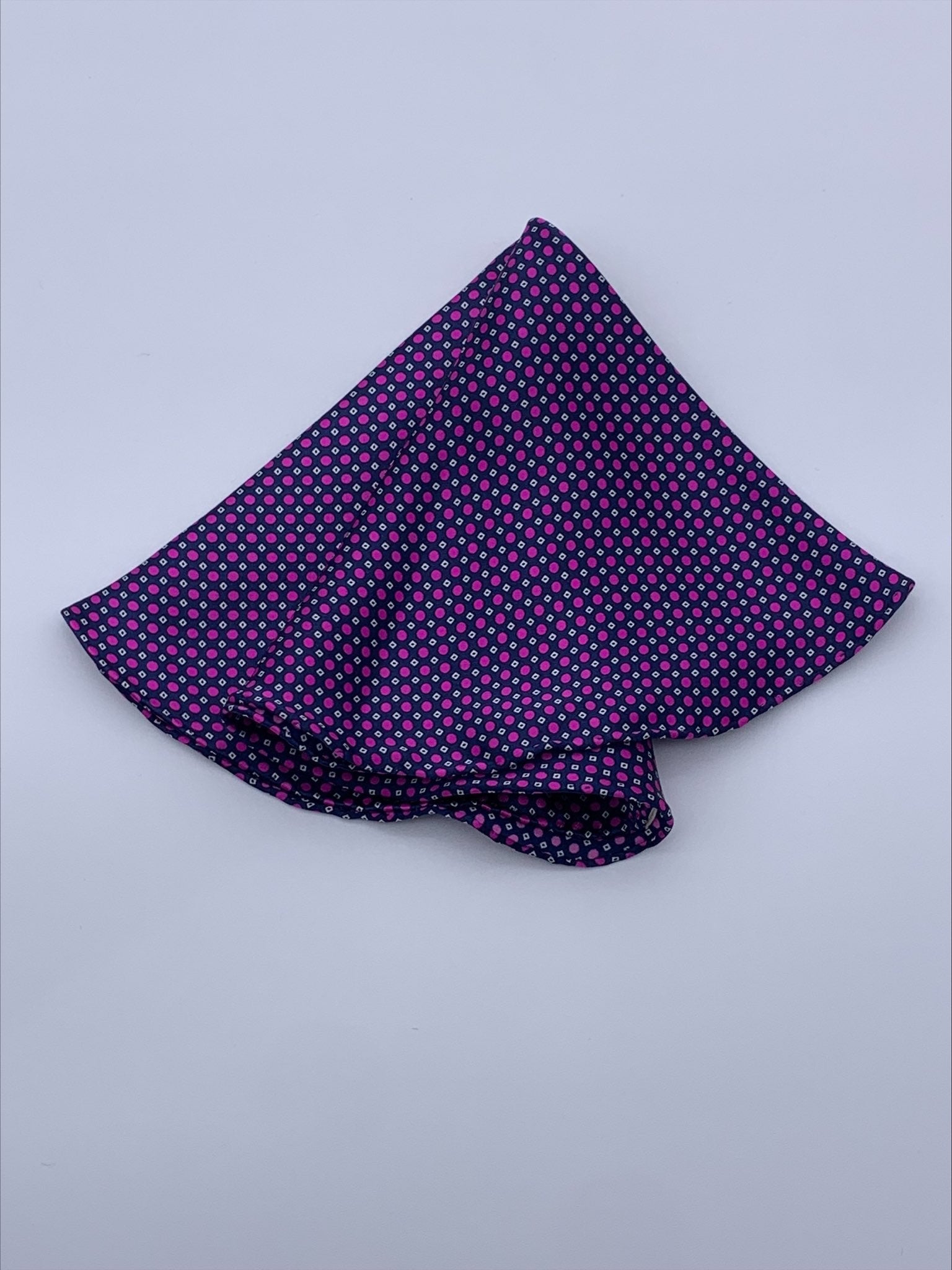 Blue Pink Pocket Squares. 100% pure Italian silk pocket square. Hand-finished edges.| Sartoria Dei Duchi - Atri