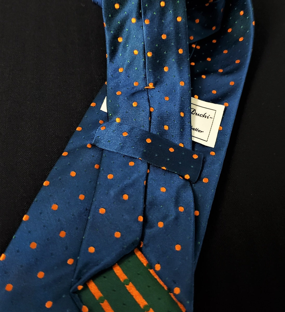 Blue "Calascio" Tie 100% Pure silk | Sartoria Dei Duchi - Atri