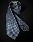 Light Blue Pure silk Celano Tie | Sartoria Dei Duchi - Atri