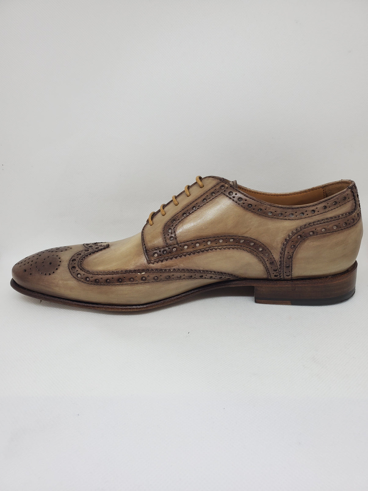 Classic Derby Shoe - Antiqued Crust Calfskin Leather | Sartoria Dei ...