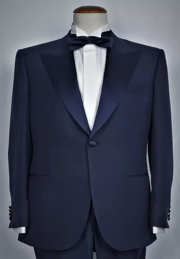 Ferrante - Blue Tuxedo Suit 80% Wool 20% Silk | Sartoria Dei Duchi-Atri ...