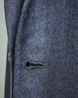 Pure finest Wool and Cashmere suit, with herringbone pattern,  suitable for A/W, fabric by Loro Piana textile.Single-breasted  two-button jacket, with classic lapel.Two slits on the back.The  slim fit trousers have no pleats and no flap on the bottom. Buttonholes, pockets, garments and all finishes are handmade  by Italian tailors.This Italian tailored suit is snug, yet extremely comfortable.  Perfect to look impeccable and professional in your business  occasions.|Sartoria Dei Duchi - Atri