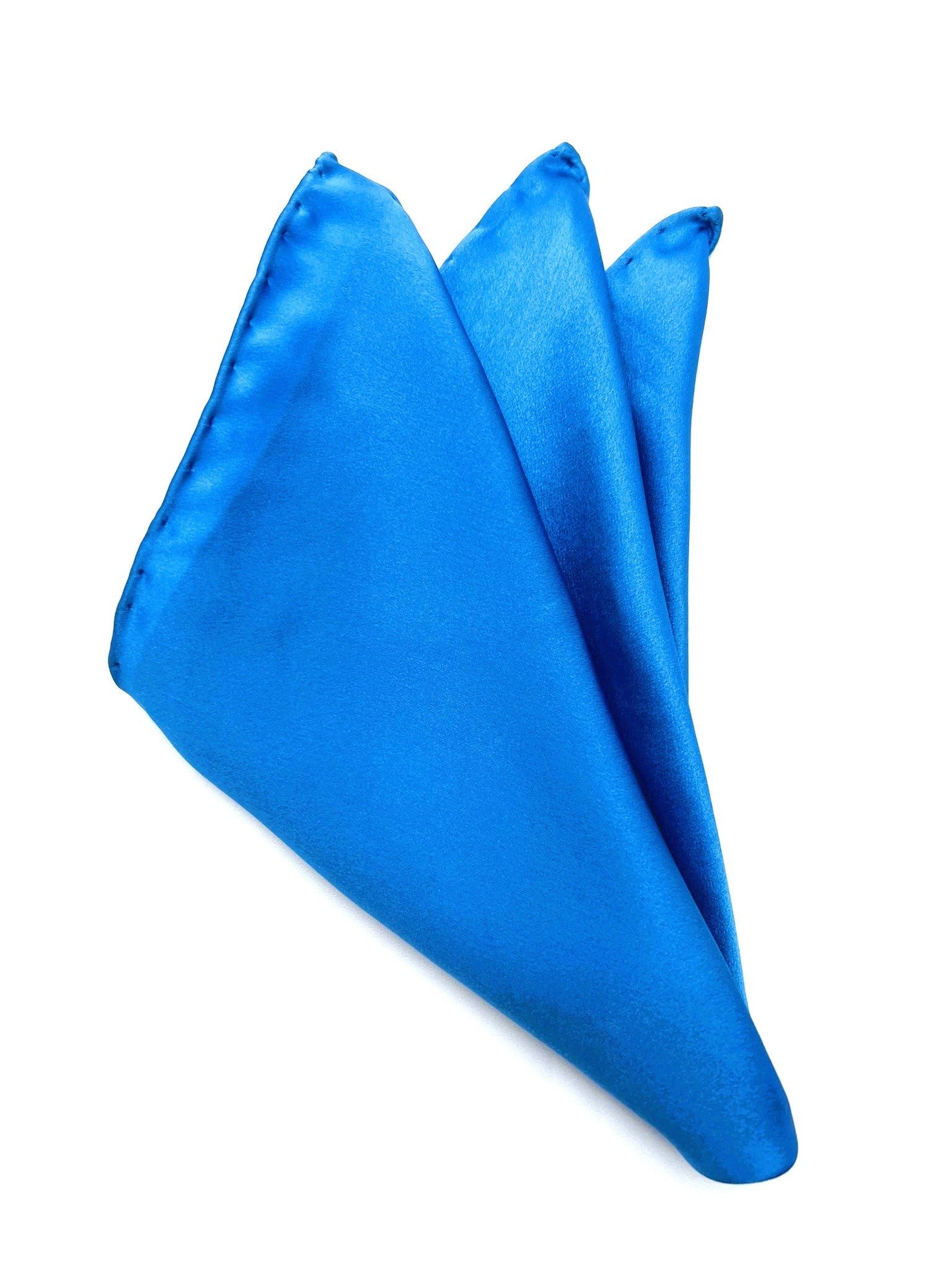 Sky Blue Silk Pocket Square. Handmade in Italy. Pocket Square in 100% pure Italian silk,  hand-finished edges. A must-have accessory for every  man's wardrobe that can suit either  a classic or sophisticated look.| Sartoria Dei Duchi - Atri