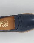 Classic timeless moccasin, in buffered calfskin, 100% made in Italy with genuine leather. Bottom with leather sole with stitched leather welt and BLAKE stitching. Regular shape, comfortable and suitable for a large audience | Sartoria Dei Duchi - Atri