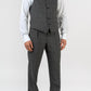 Three-piece suit made with 100% wool of the "Sopra Visso" line by Loro Piana. Made in three pieces, jacket, trousers and gilet. All buttonholes are exclusively handmade.Double-breasted jacket with patch pockets , the classic lapels, instead, bring it closer to traditional elegance. -Sartoria Dei Duchi-Atri