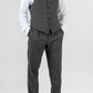 Three-piece suit made with 100% wool of the "Sopra Visso" line by Loro Piana. Made in three pieces, jacket, trousers and gilet. All buttonholes are exclusively handmade.Double-breasted jacket with patch pockets , the classic lapels, instead, bring it closer to traditional elegance. -Sartoria Dei Duchi-Atri